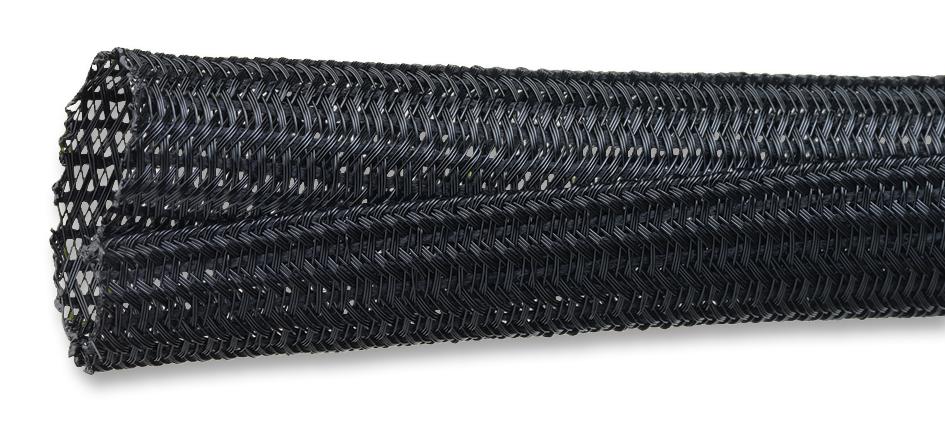 ALPHA WIRE Braided PET Black Cable Sleeve, 3.18mm Diameter, 15.24m Length, FIT Series