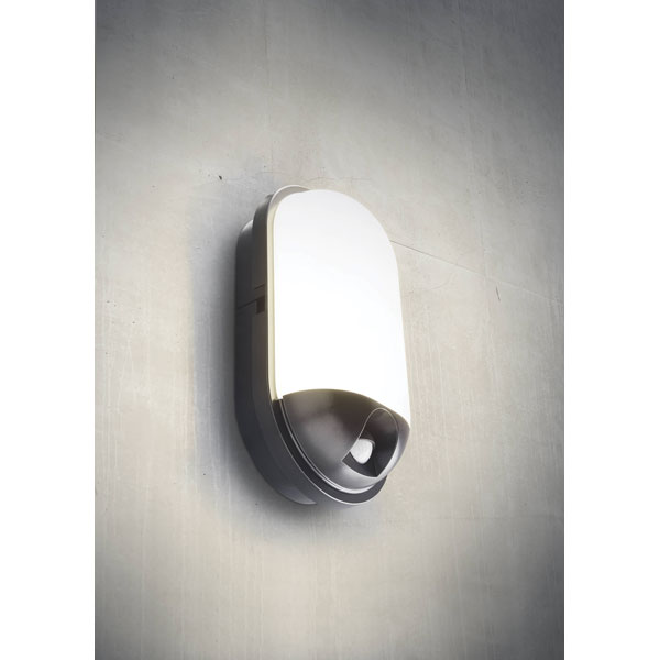 Toledo LED outdoor wall light with motion detector