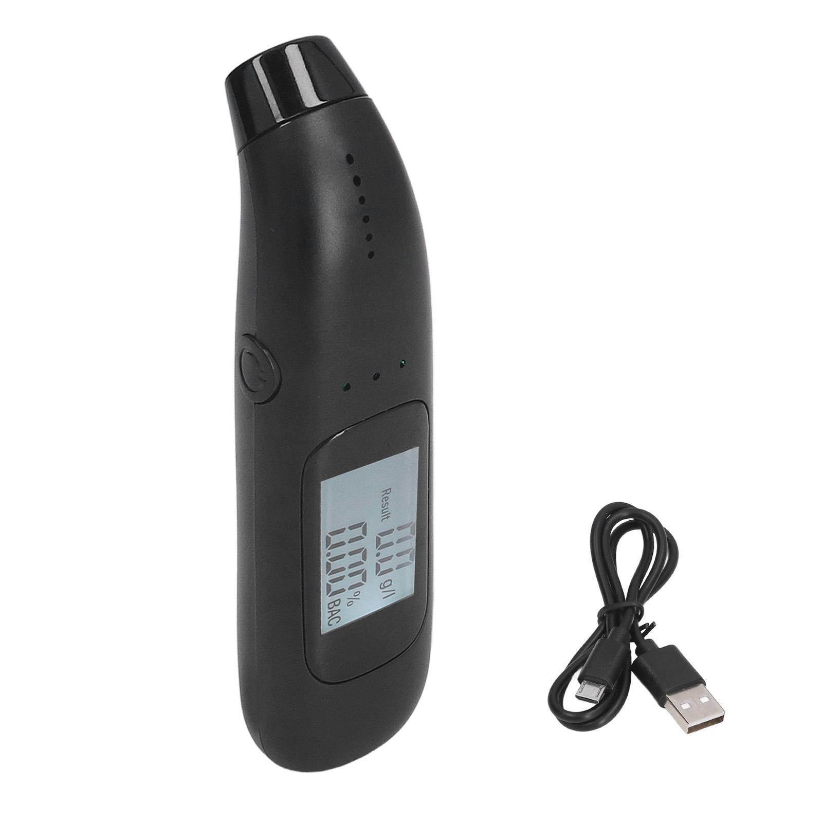 Beautyyy Alcohol Tester DC5V 1A Blowing Type High Accuracy Portable Alcohol Breathalyzer Quick Check