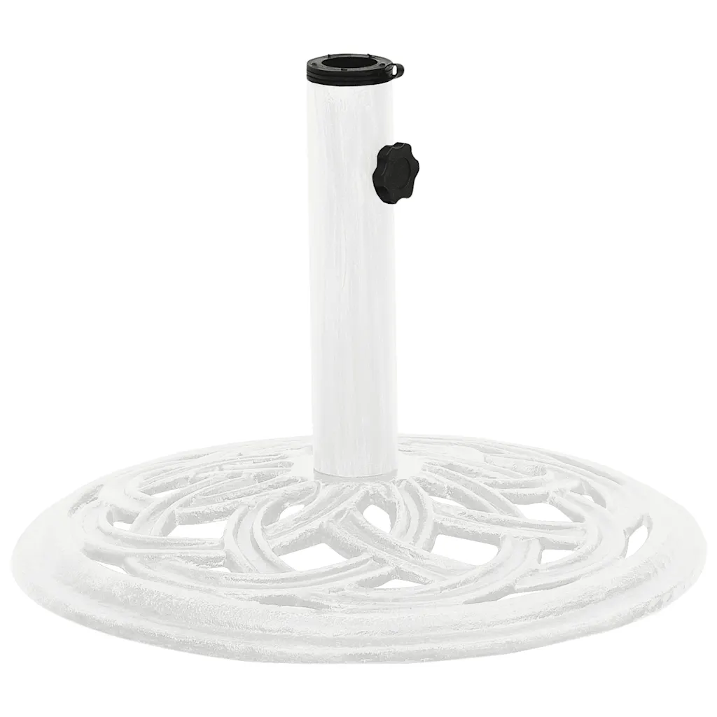 VidaXL Umbrella Base White 44x44x31 cm Cast Iron