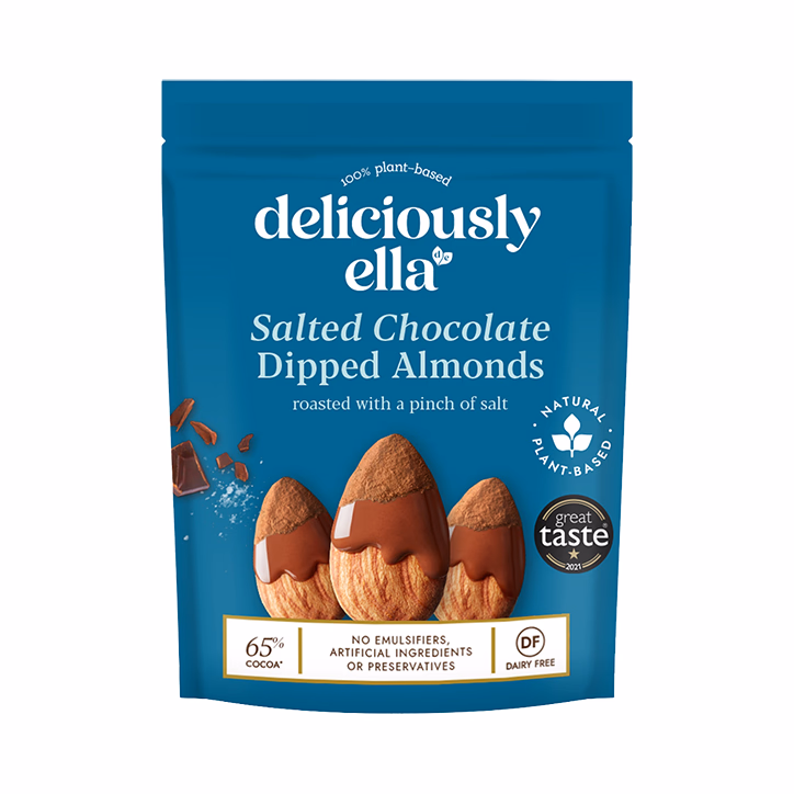 Jarrold Deli Other Brands DELICIOUSLY ELLA SALTED CHOCOLATE DIPPED ALMONDS 90G