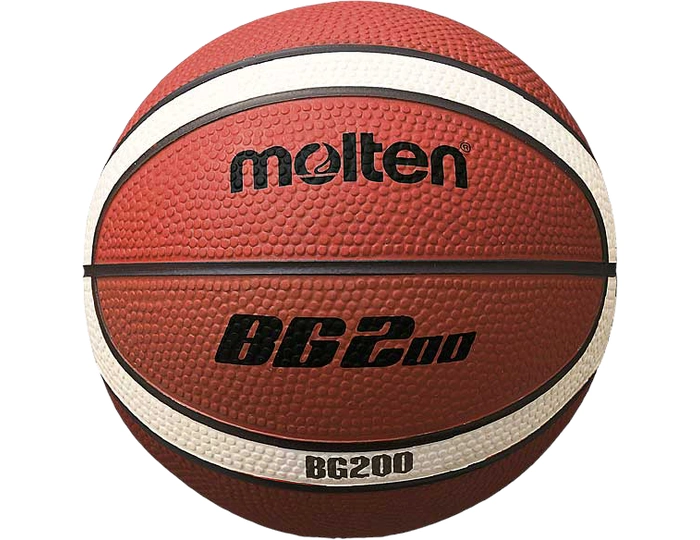 Molten B1G200 Mini Training Basketball, Orange/Ivory, Unisex, Balls & Gear, B1G200