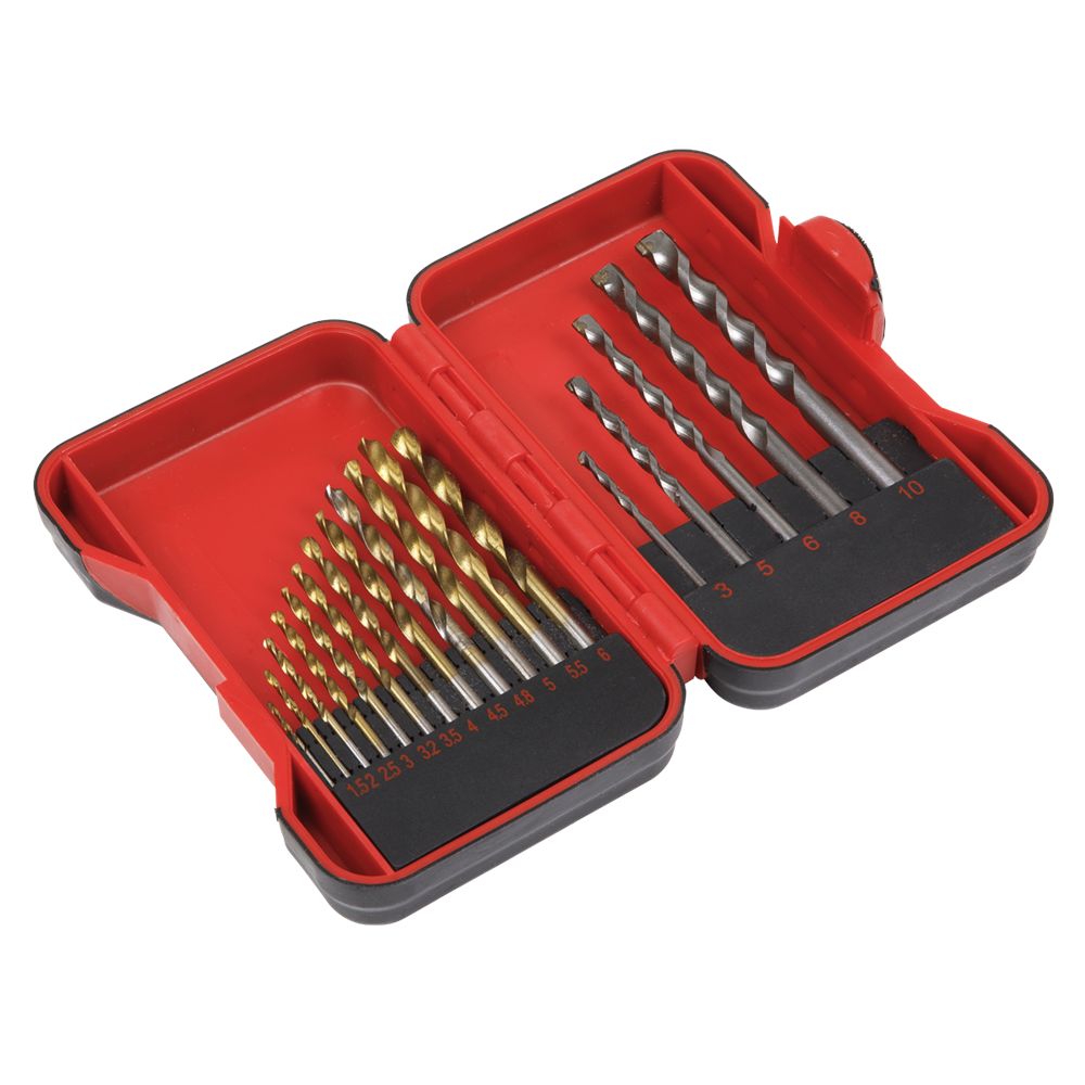 Sealey Hss/masonry Drill Bit Set 17Pc Ak3717Tcm