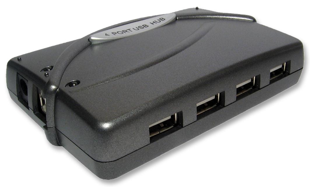 Newlink Nlusb2-222 Hub, 4 Port, Usb2.0, External, Uk Plug