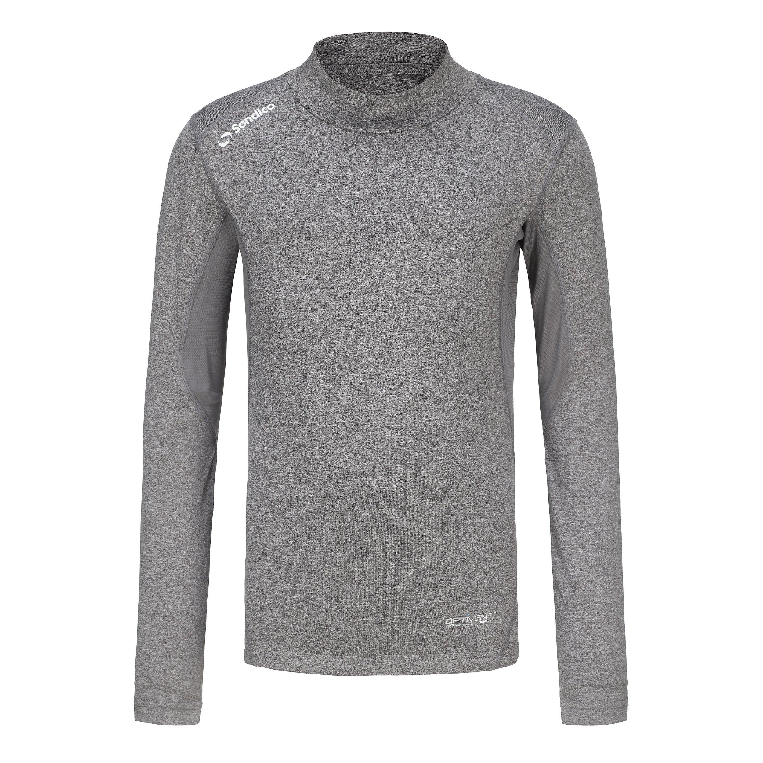 Sondico Mock Neck Baselayer Juniors - Grey