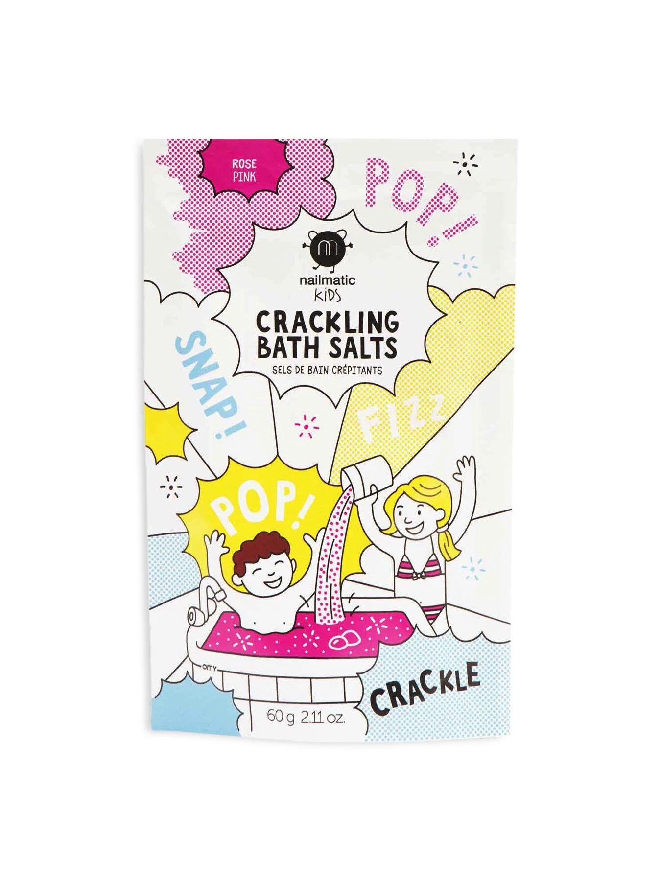 1 Two Kids - Nailmatic Bath Bomb Crackling Bath Salts - Blue