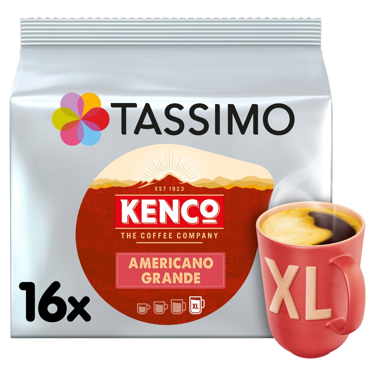 Tassimo Americano Grande Coffee Pods Pack of 16