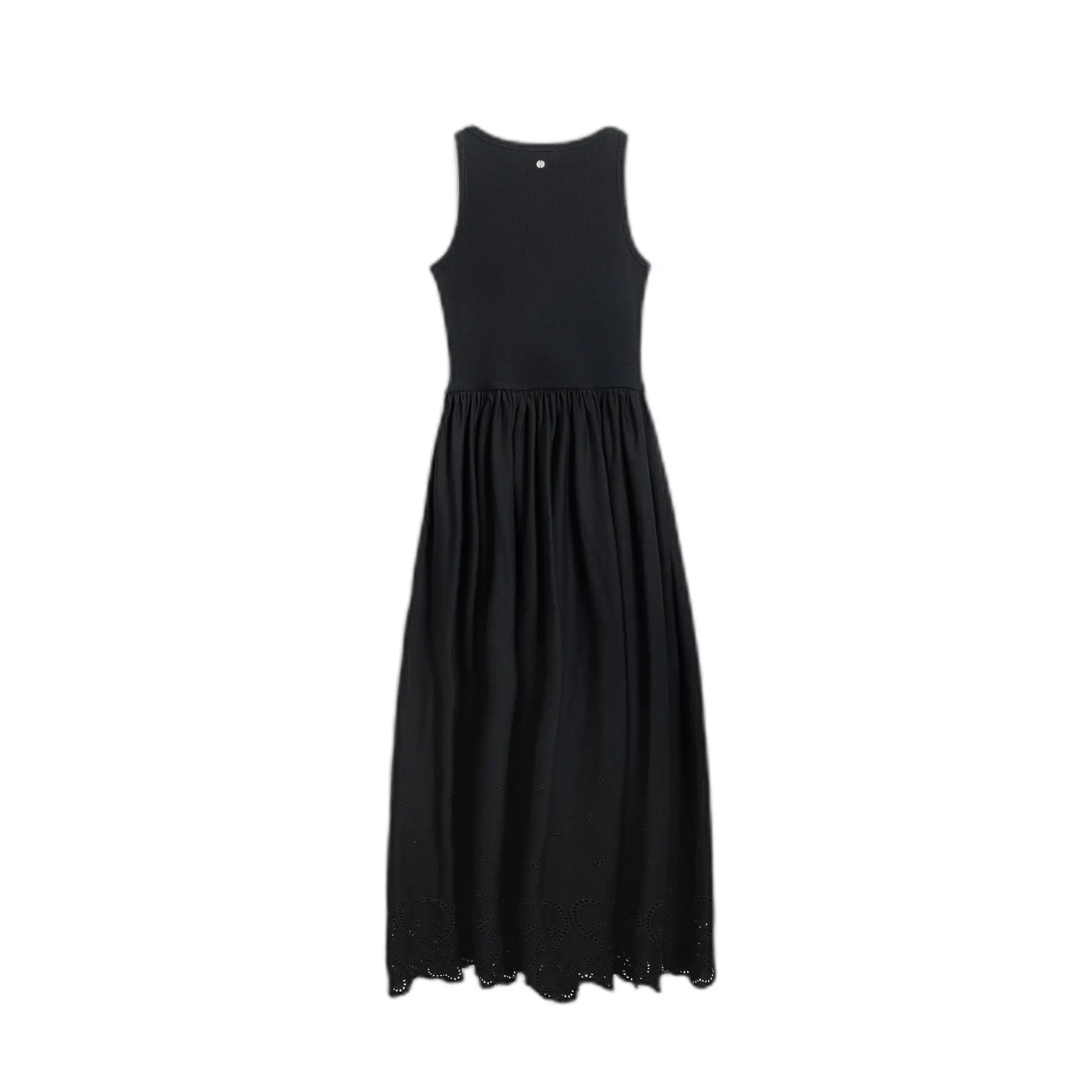 Desigual Eyelet Detail Maxi Dress Women - Black Dresses