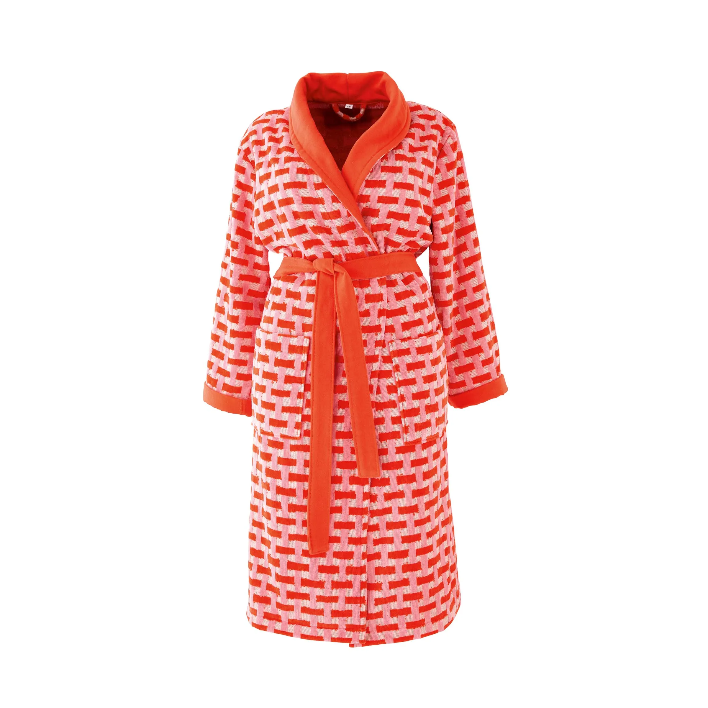 Harlequin Sophie Robinson Basket Weave Robe - Small/Medium, Rose & Peridot