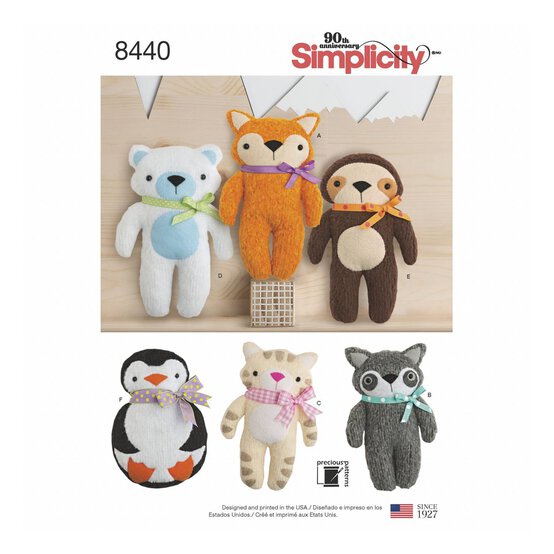 Simplicity Patterns Simplicity Stuffed Craft Sewing Pattern 8440 - One Size