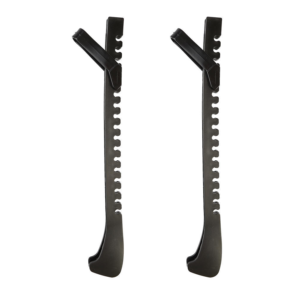 Wosawe Outdoor Sports 1 Pair Rubber Ice Skate Blade Protectors With Adjustable Buckle (black) black
