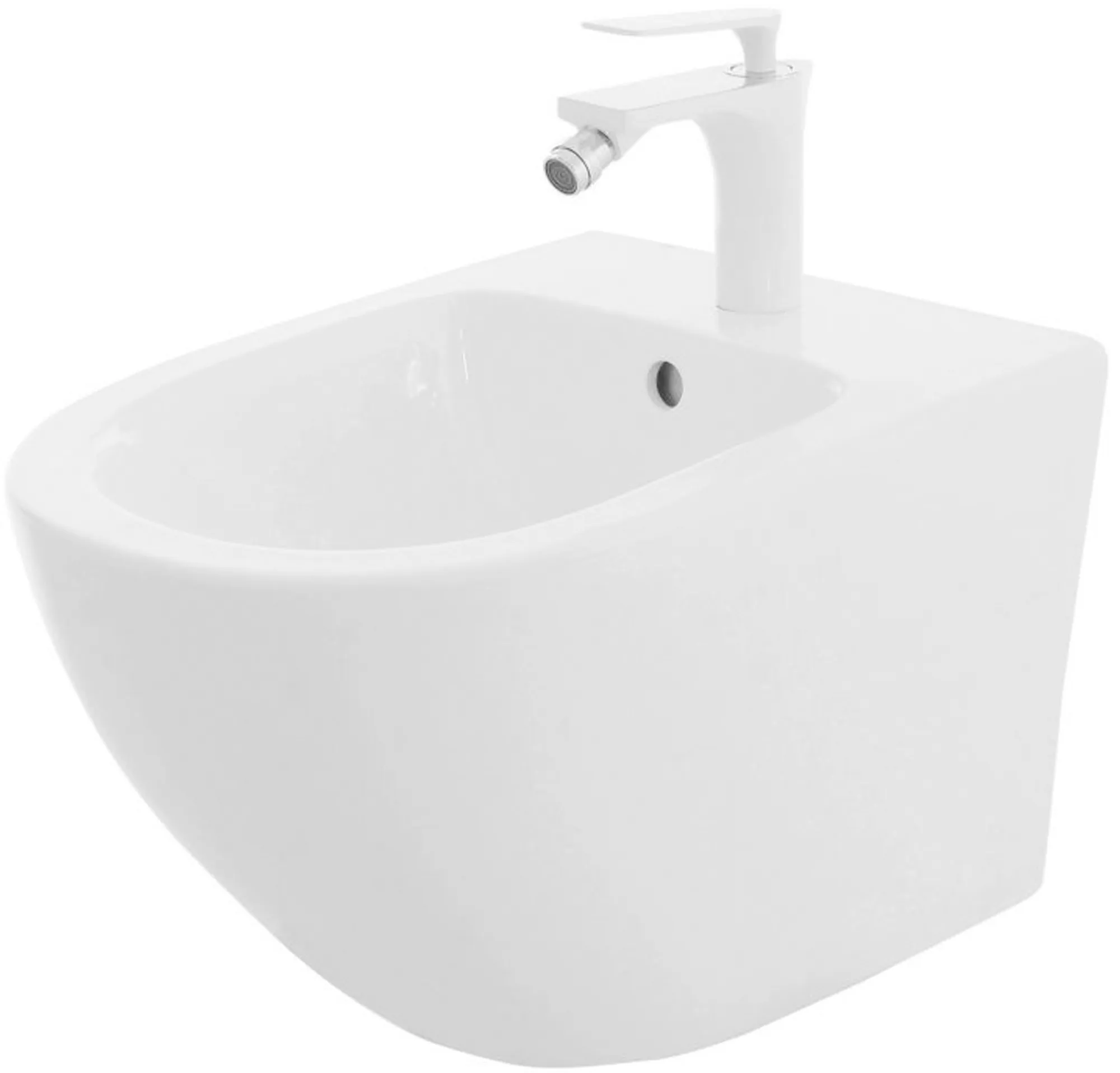 Rea Bidet Rea Carlo Carter Mini White, Ceramic