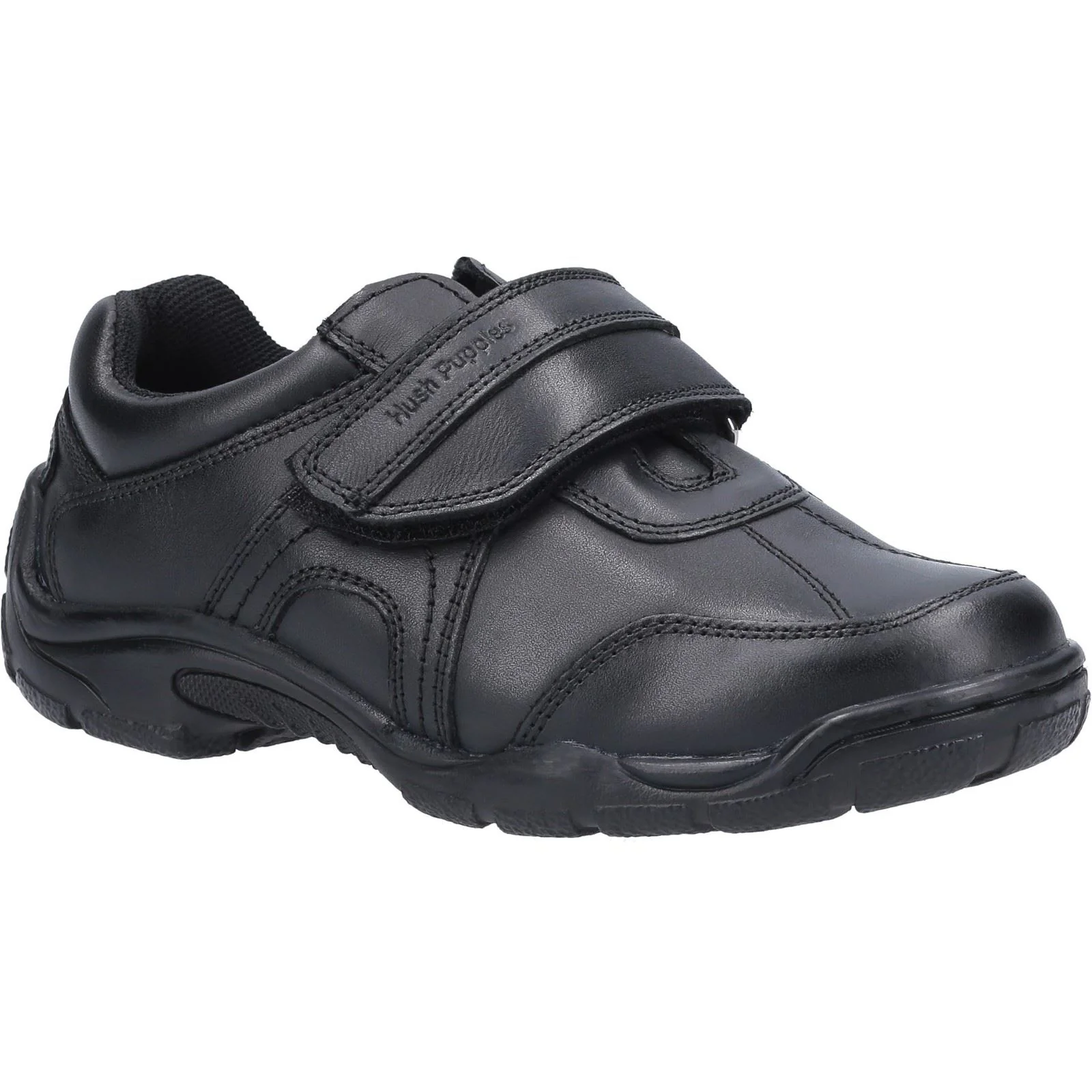 Hush Puppies Boy's 'Arlo Junior' Leather Trainers|Size: Infant 12|black