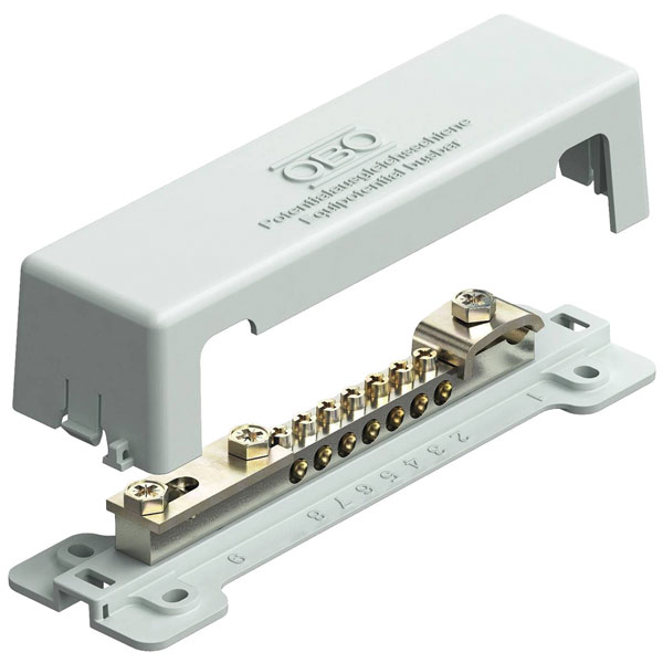 Óbó Obo Bettermann 5015650 Bonding Rail Vde Nickel-plated Brass 100ka