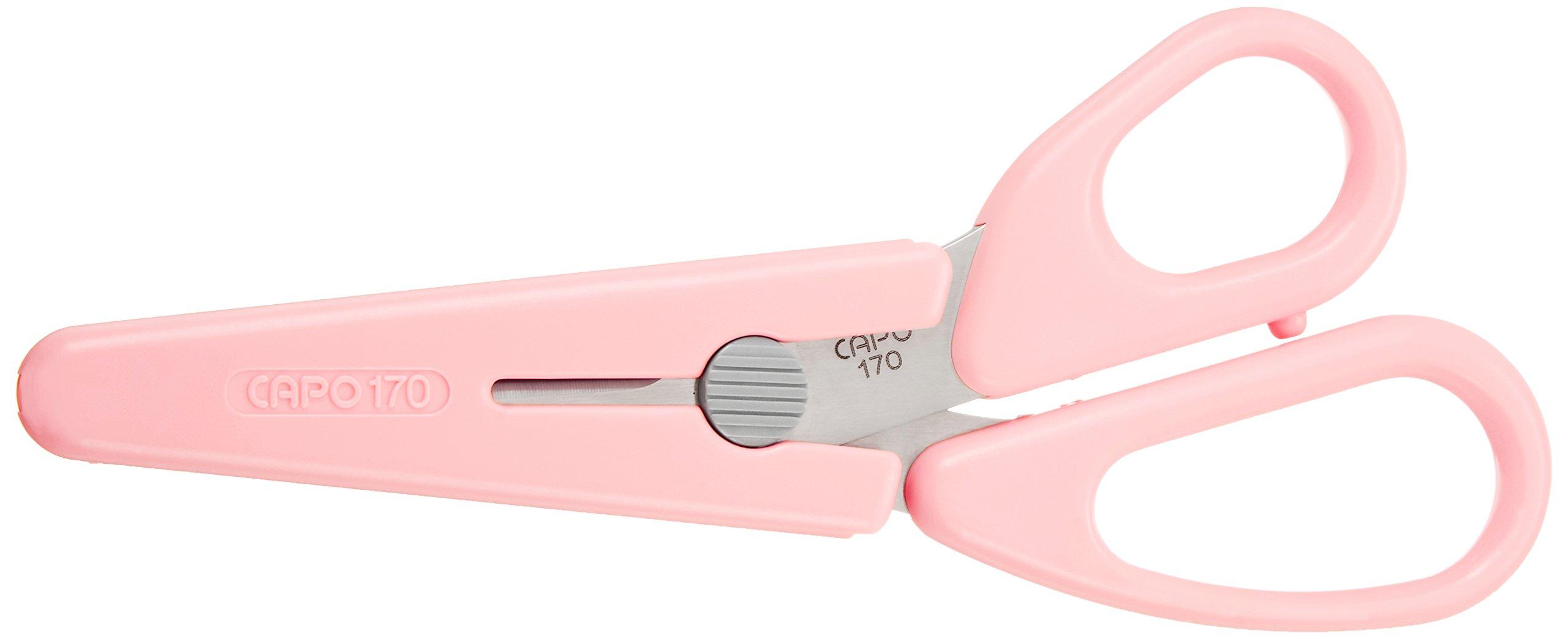 Clover Stainless Steel Scissors Capo 170 with Cap Total Length 17cm Pink 36-661 pink