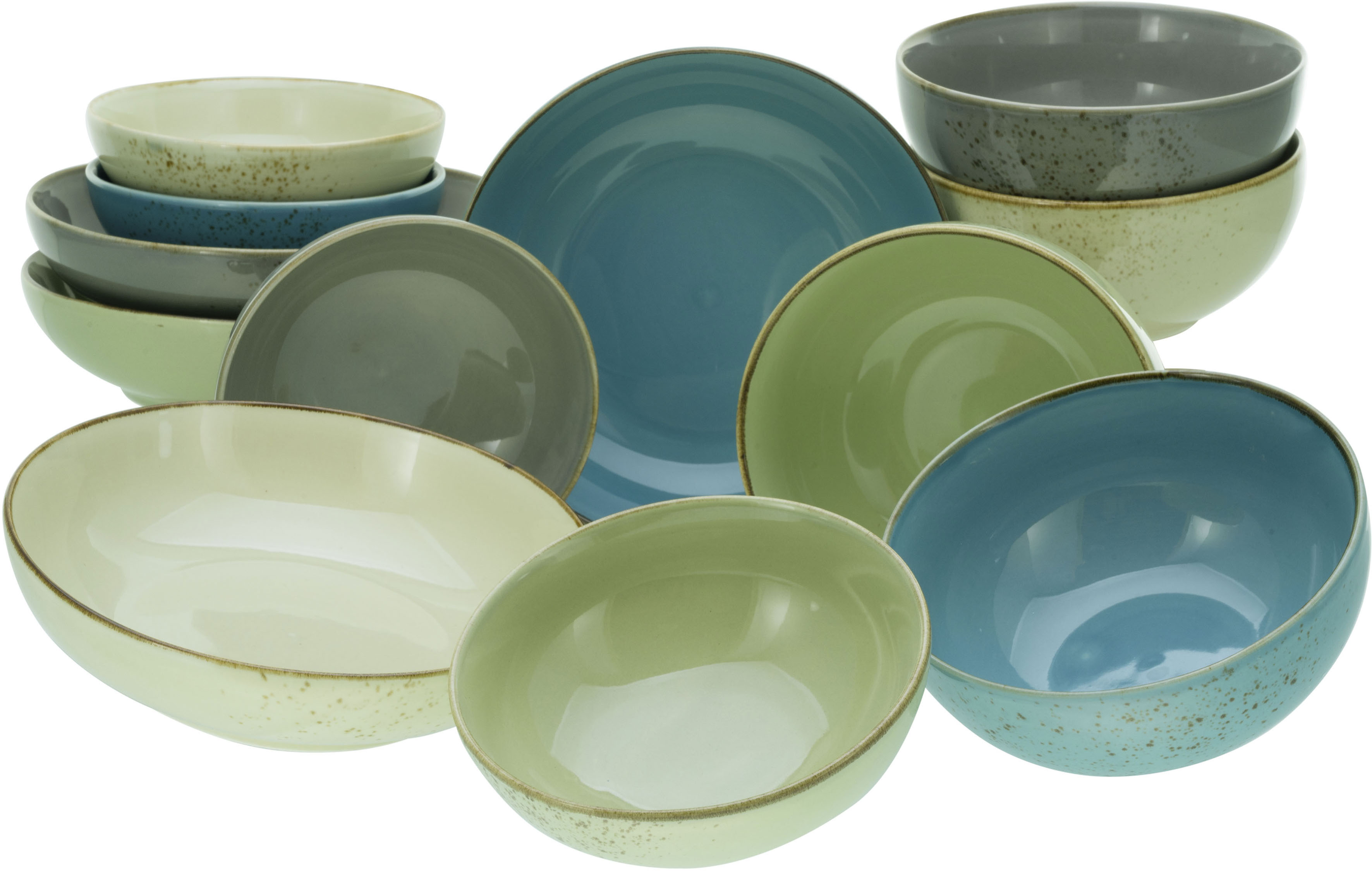 Creatable Dinnerware Set green,blue