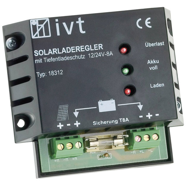IVT 200013 Pwm Charge Controller 12/24v 4a Solar Regulator 55w