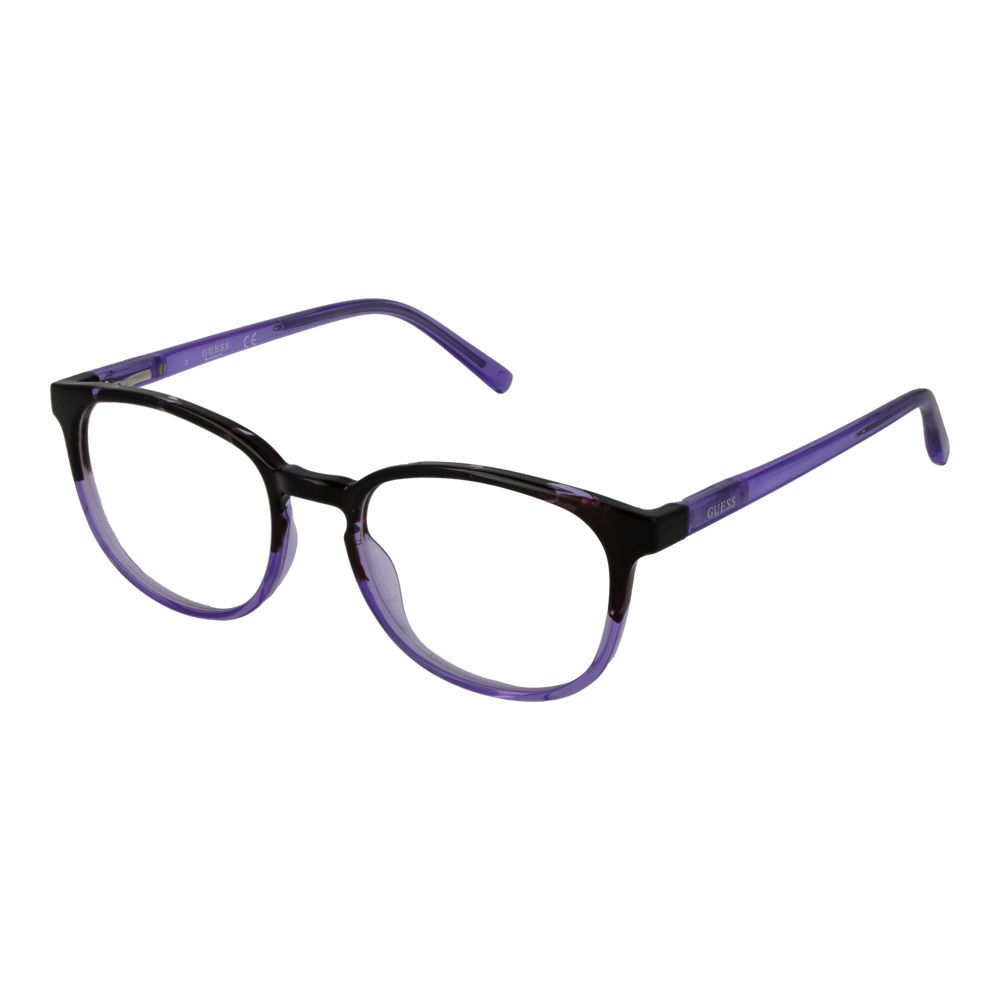 GUESS Round Eyeglasses Unisex - Purple Frames