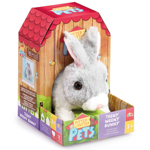 Addo Toys Pitter Patter Pets Grey Teeny Weeny Bunny Electronic Pet