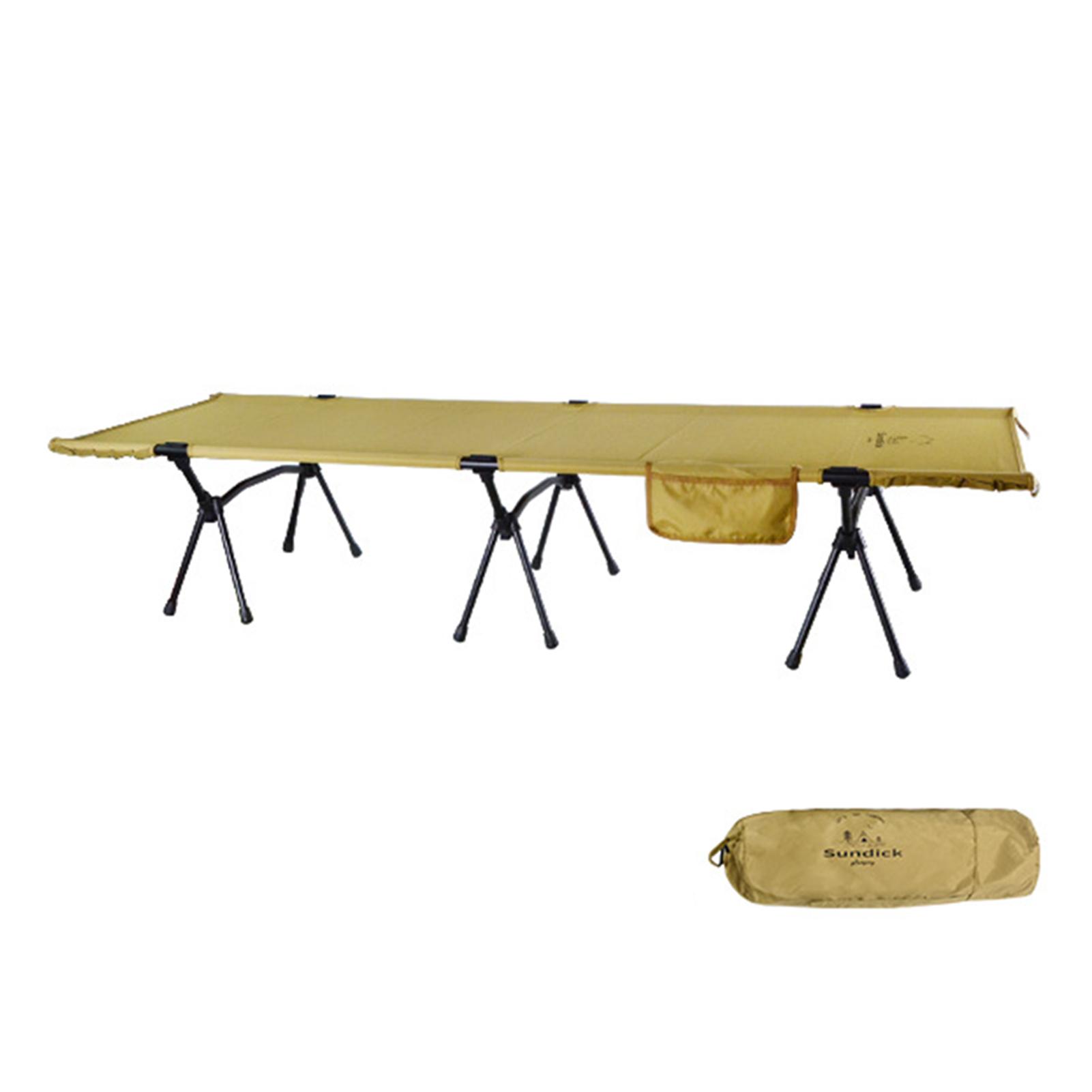 TOMTOP JMS Folding Camping Cot with Leg Extenders Portable Camping Sleeping Cot Outdoor Bed for Camping Hiking