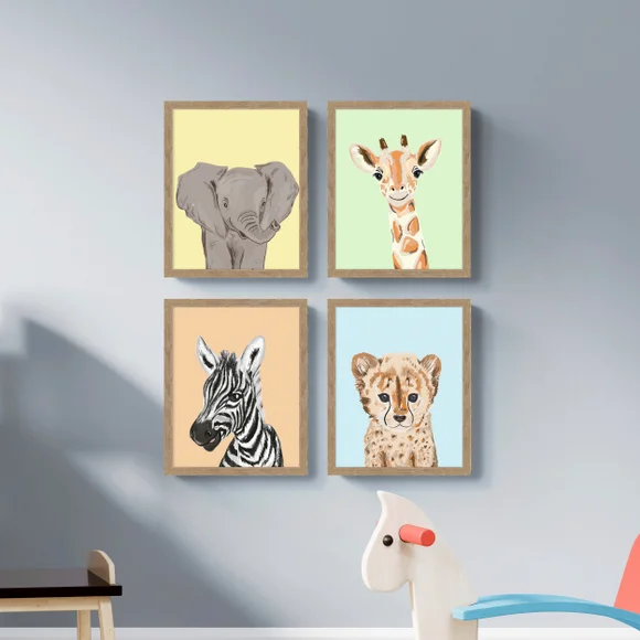 ARTKO Set of 4 Little Explorers Framed Prints