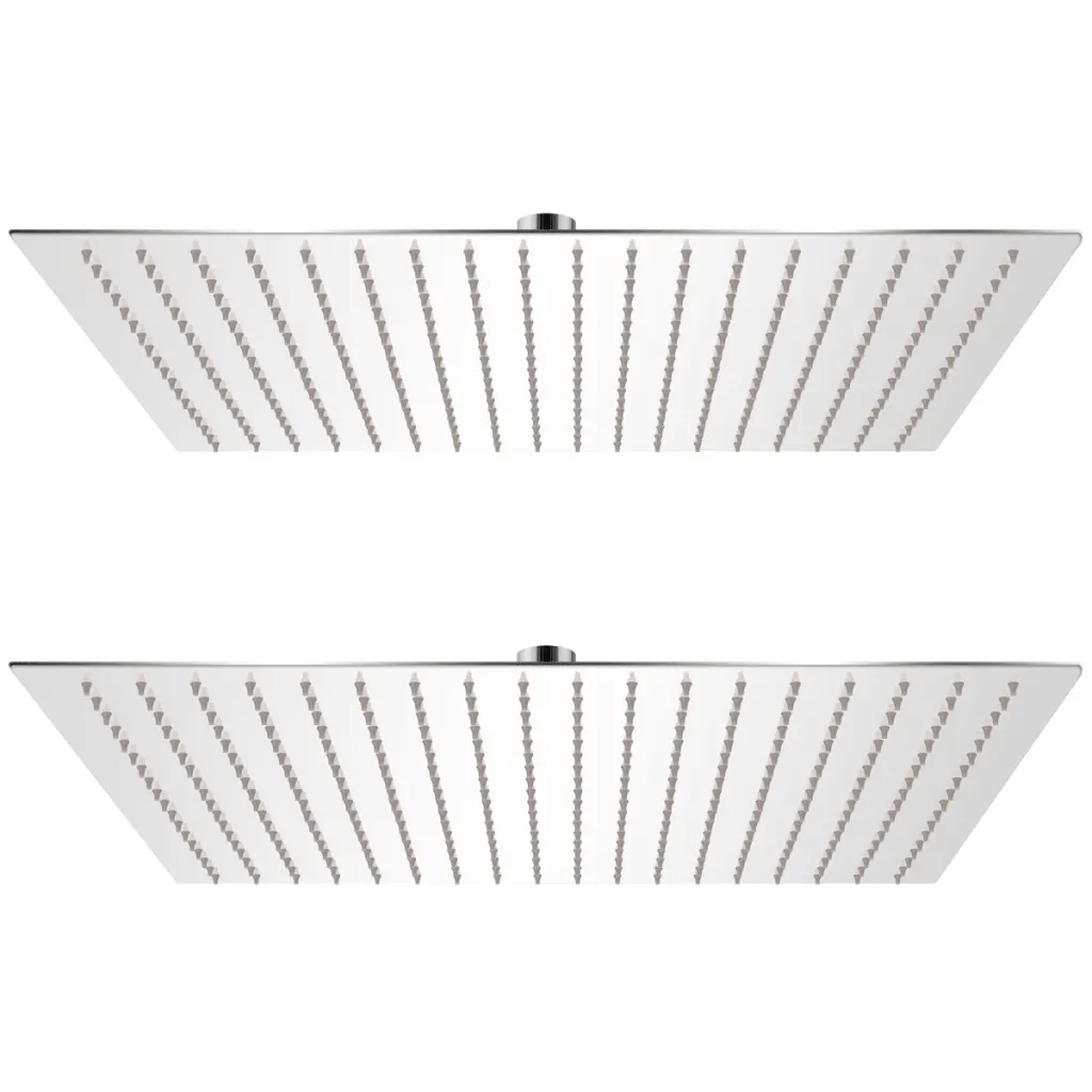 VidaXL Rain Shower Head 2 pcs Stainless Steel 50x50 cm