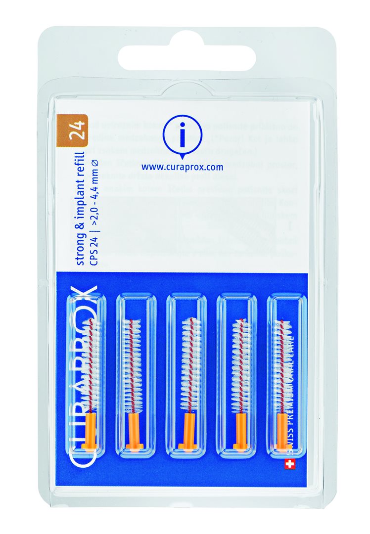 Curaden Healthcare Curaprox Strong & Implant CPS Replacement Interdental Toothbrushes for Dentures, 5 pcs 5 pc