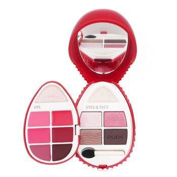 Pupa Whale N.2 Multifunctional Face Palette Shade 013 Rosso 6.6 g