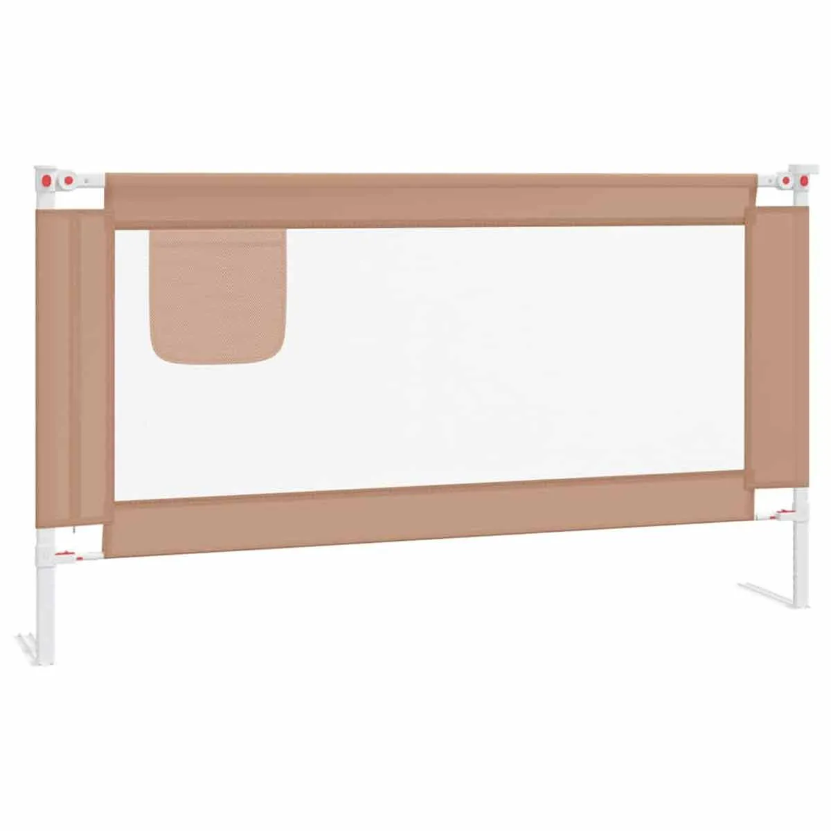 VidaXL Toddler Safety Bed Rail Taupe 150x25 cm Fabric