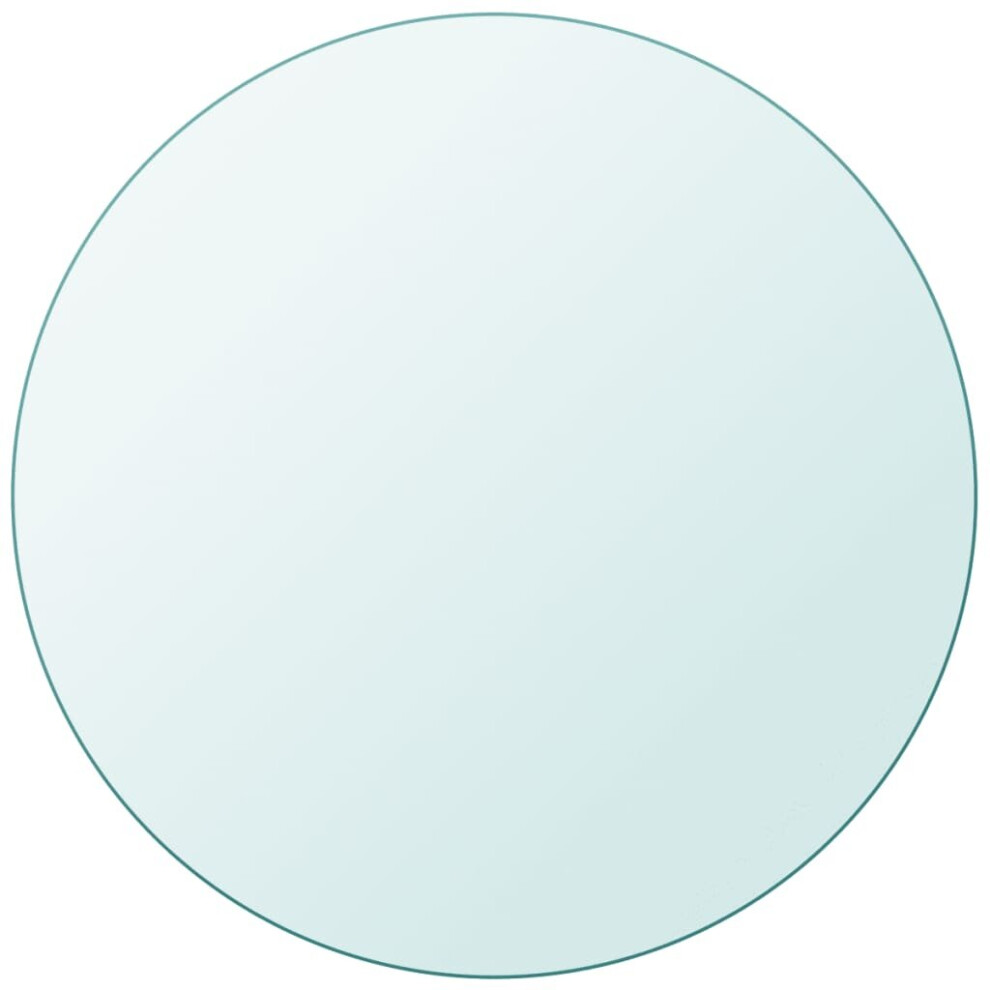 VidaXL Table Top Tempered Glass Round 800 mm