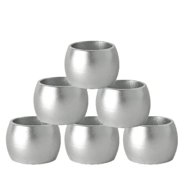 Metallic Napkin Ring gray