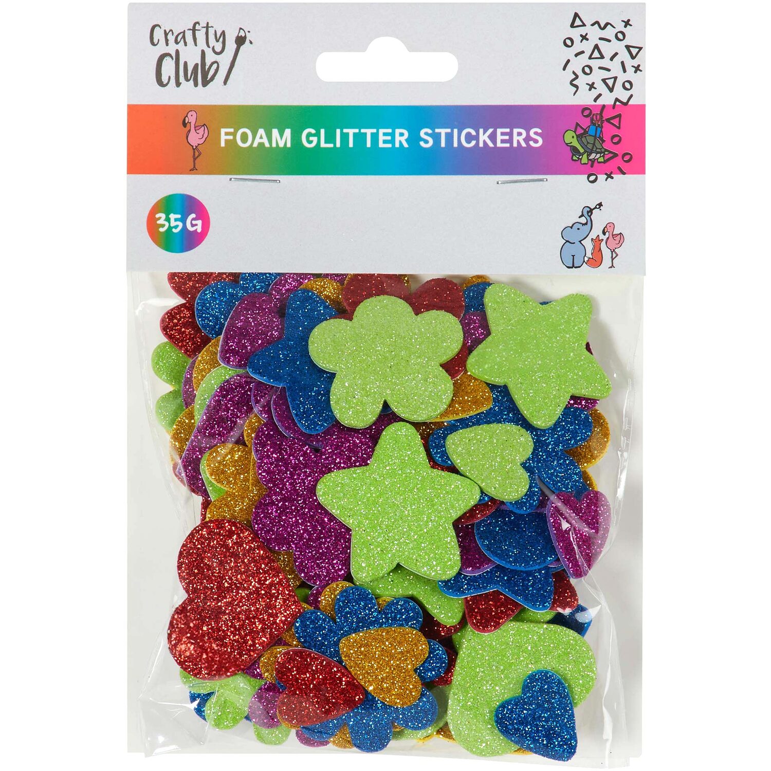 Crafty Club Foam Glitter Stickers