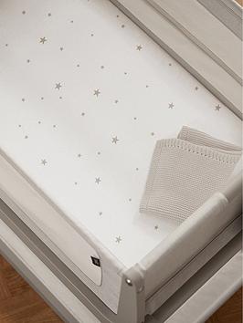  Pack of 2 Crib Sheets - White Star