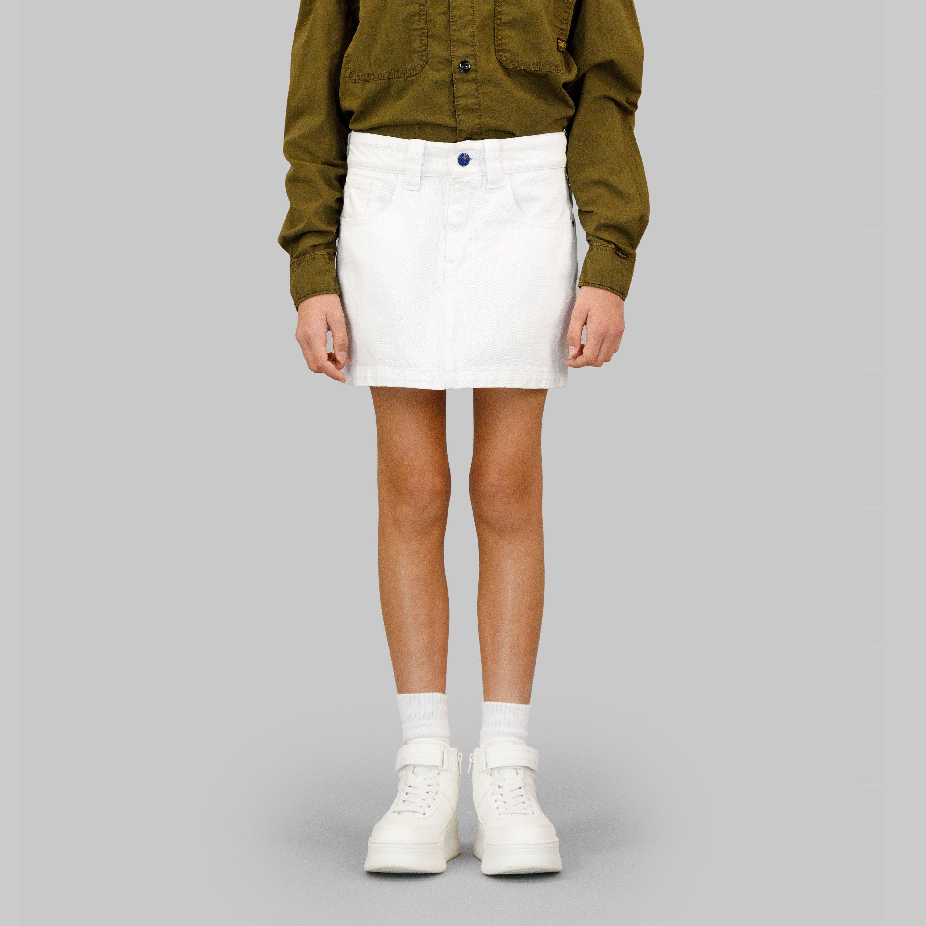 G Star Gstar Denim Skirt - White