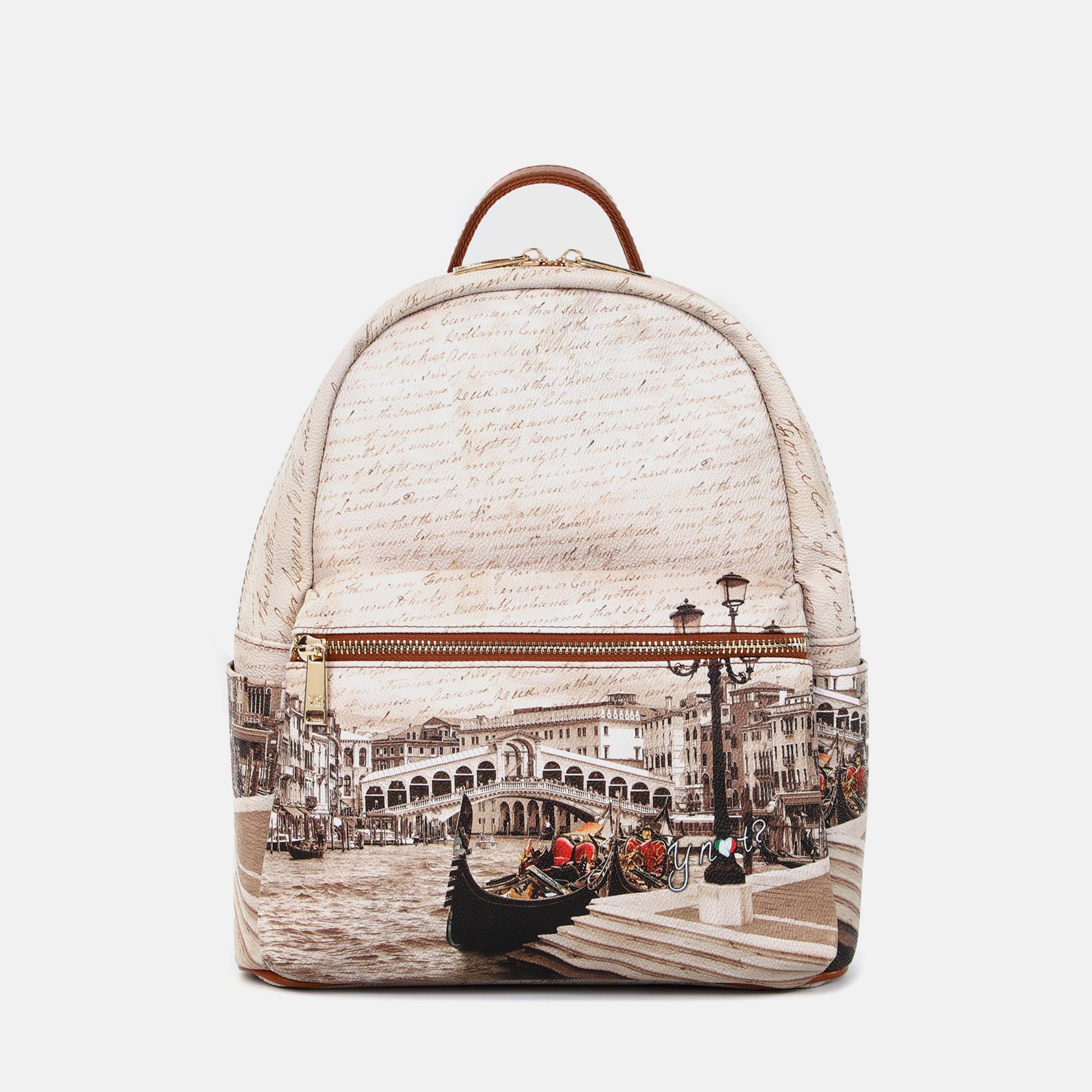 Ynot Ynot? Zaino Yes Bag Stampa Città Venice Postcard Zaino Da Donna