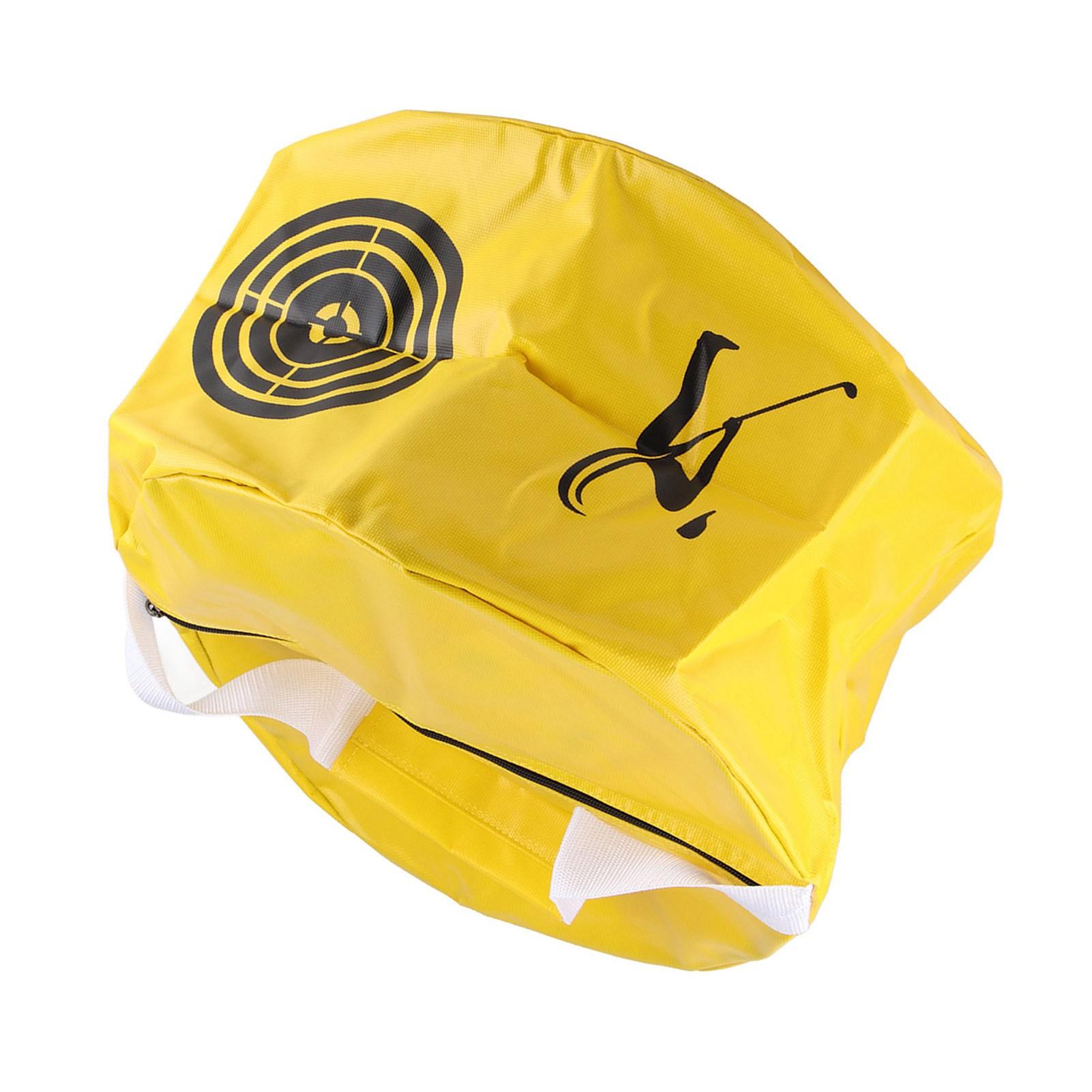 Fishine Golf Swing Training Aids Smash Impact Contact Power Golfer Practicing Bag Yellow