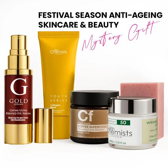 SkinChemists Professional Festival Season Anti-Ageing Skincare & Beauty Mystery Box Made In UK