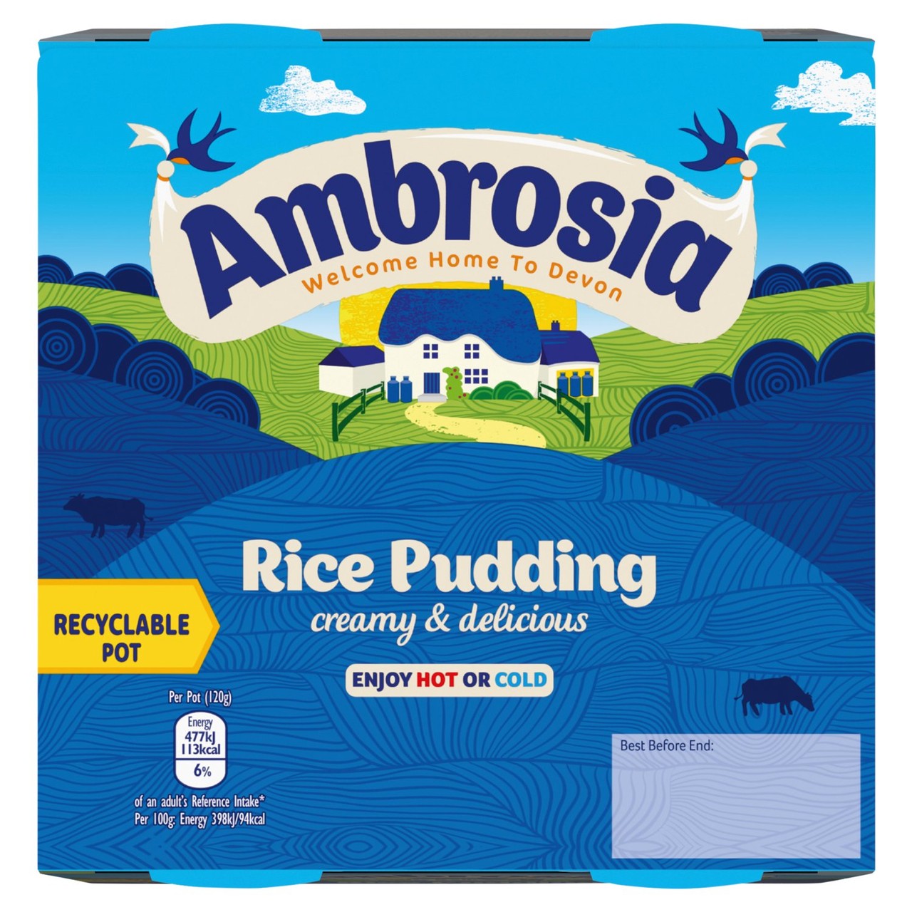 Ambrosia Rice Pudding Pots