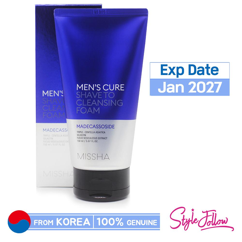 Missha [missha] Men's Cure Shave To Cleansing Foam 150ml 1pc + Sample Gifts
