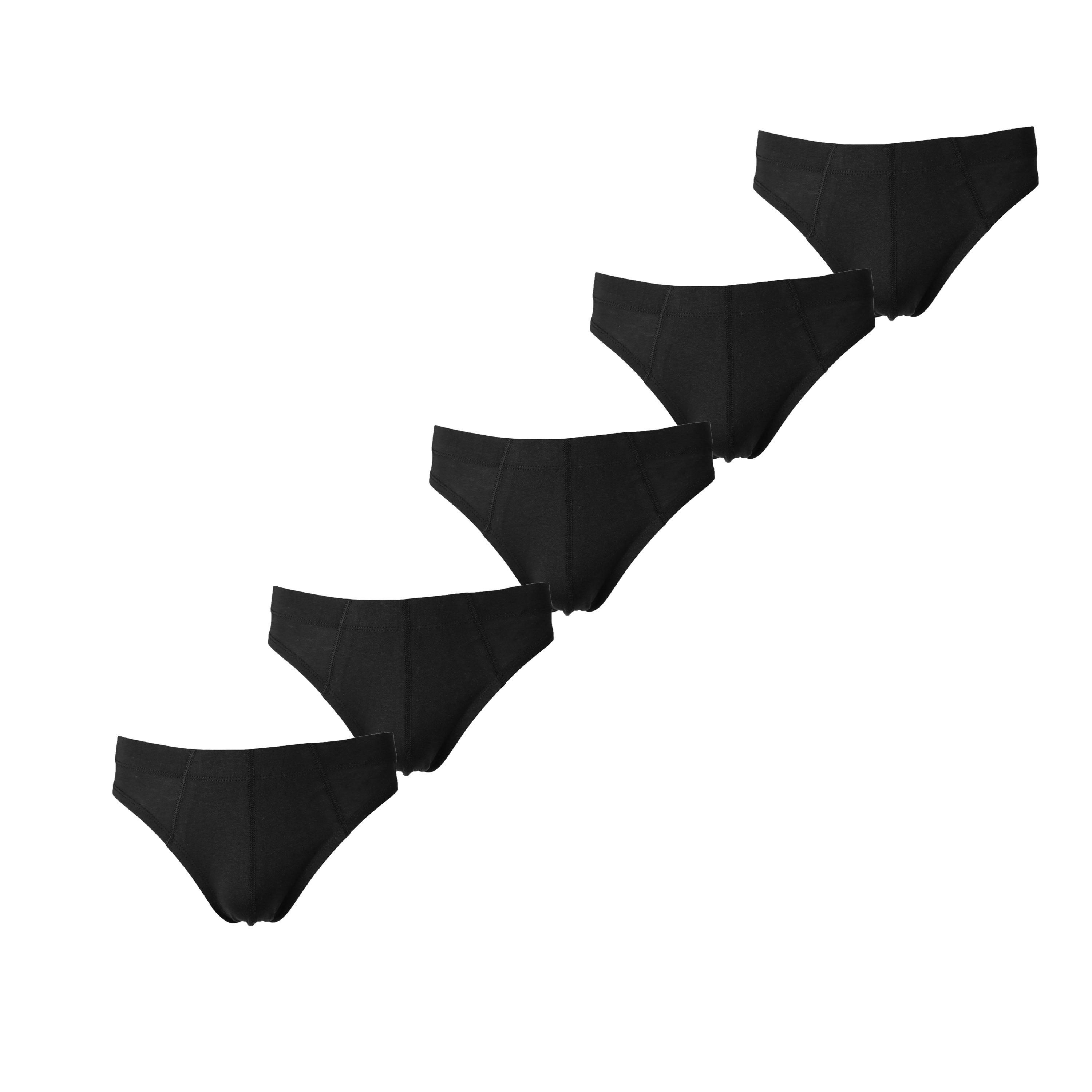 Donnay Essential Mens 5-Pack Briefs - Black