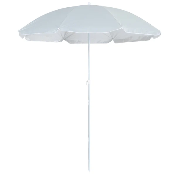 Harbour Housewares 1.74m x 1.93m Grey Metal Beach Parasol | By Harbour Housewares