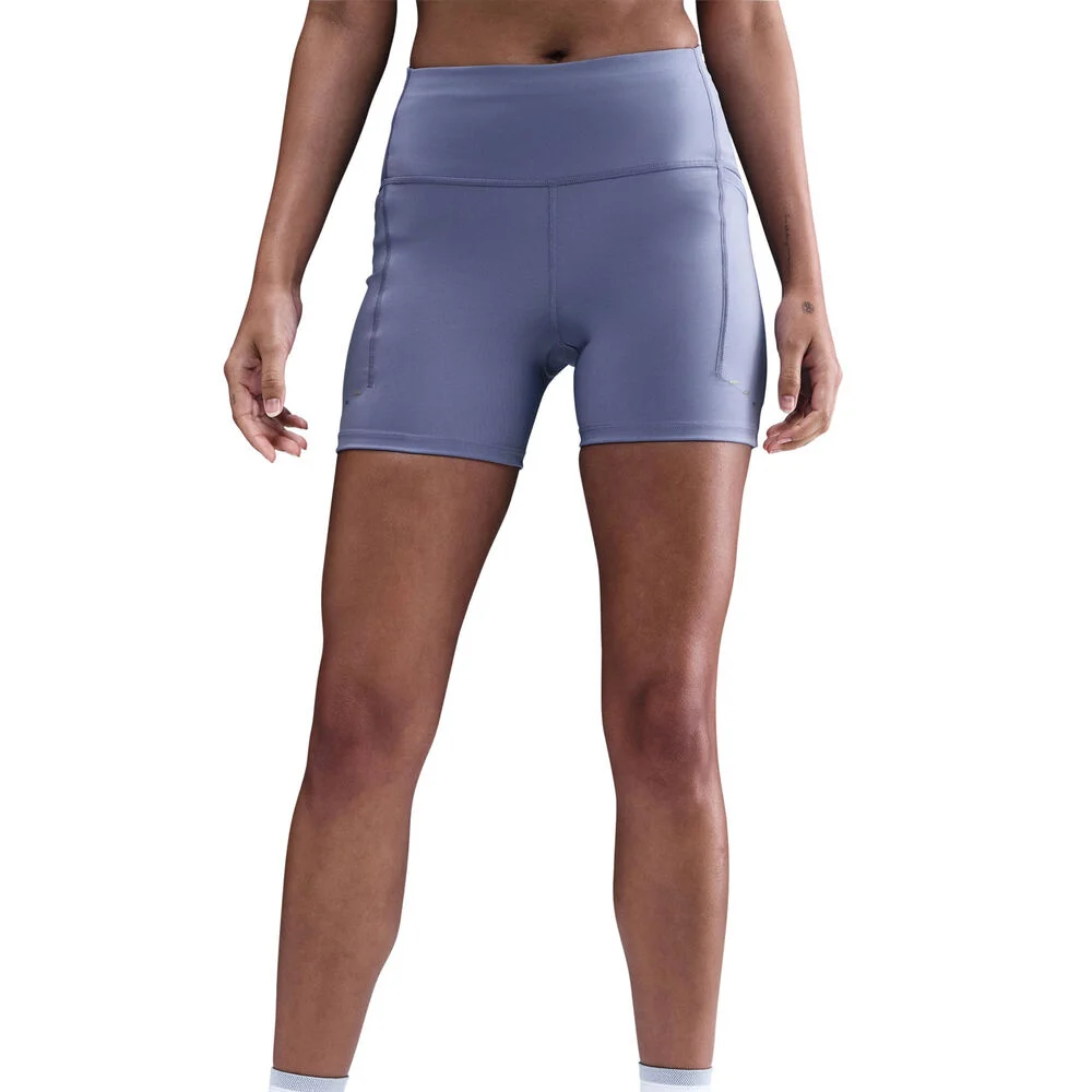 Nike Swift Short Running Tights Women - Blue Grey, Silver, Size XL