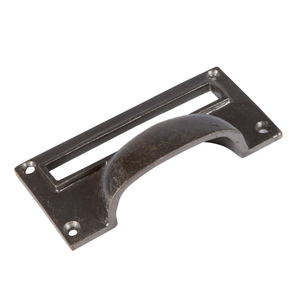 Hammer and Tongs Hammer & Tongs - Filing Cabinet Cup Handle With Card Frame - W100mm X H50mm