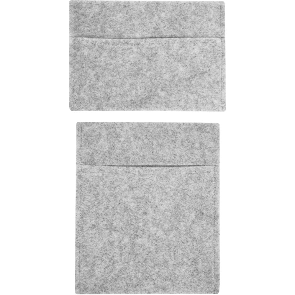 MonsterShop Fabric Tool Storage Pouches - Silver Grey