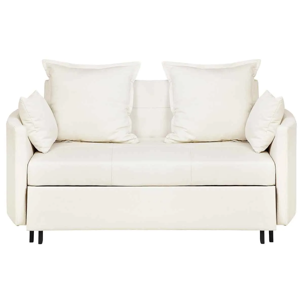 Beliani Scandinavian Sofa Bed Hovin Beige