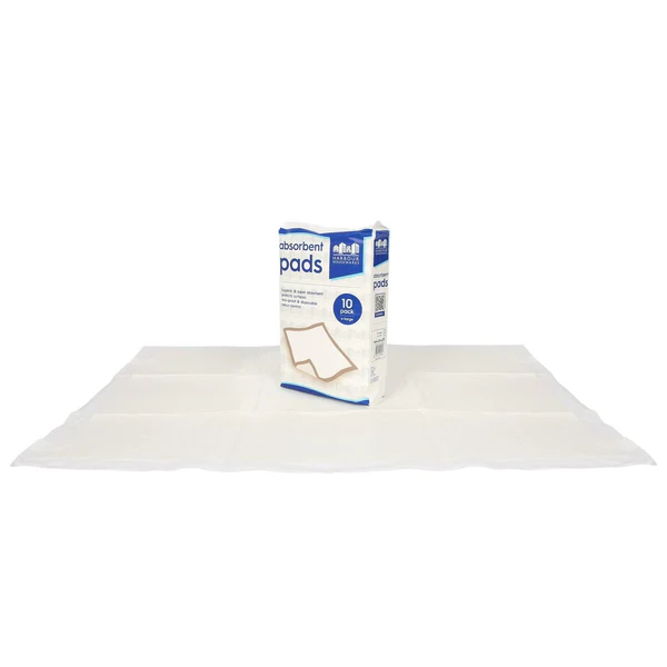 Large Disposable Incontinence Bed Pads - 60cm x 60cm - 75x Waterproof Absorbent Mattress Wetting Protector Sheets