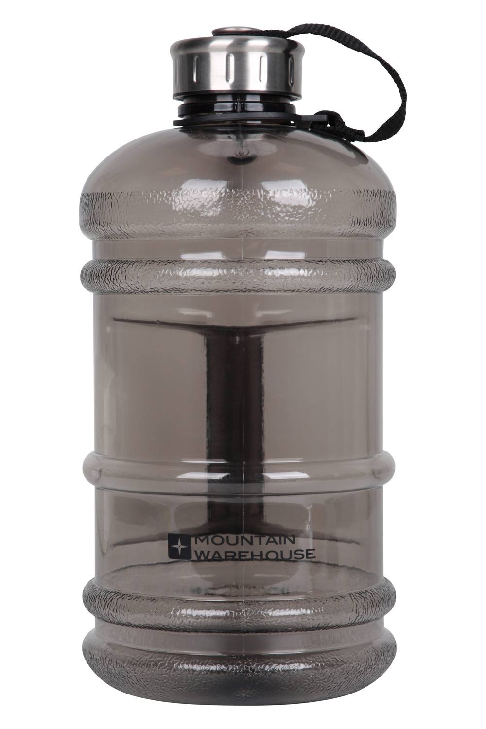 Mountain Warehouse Lightweight Compact Design Durable Classic Plastic Water Bottle in Grey