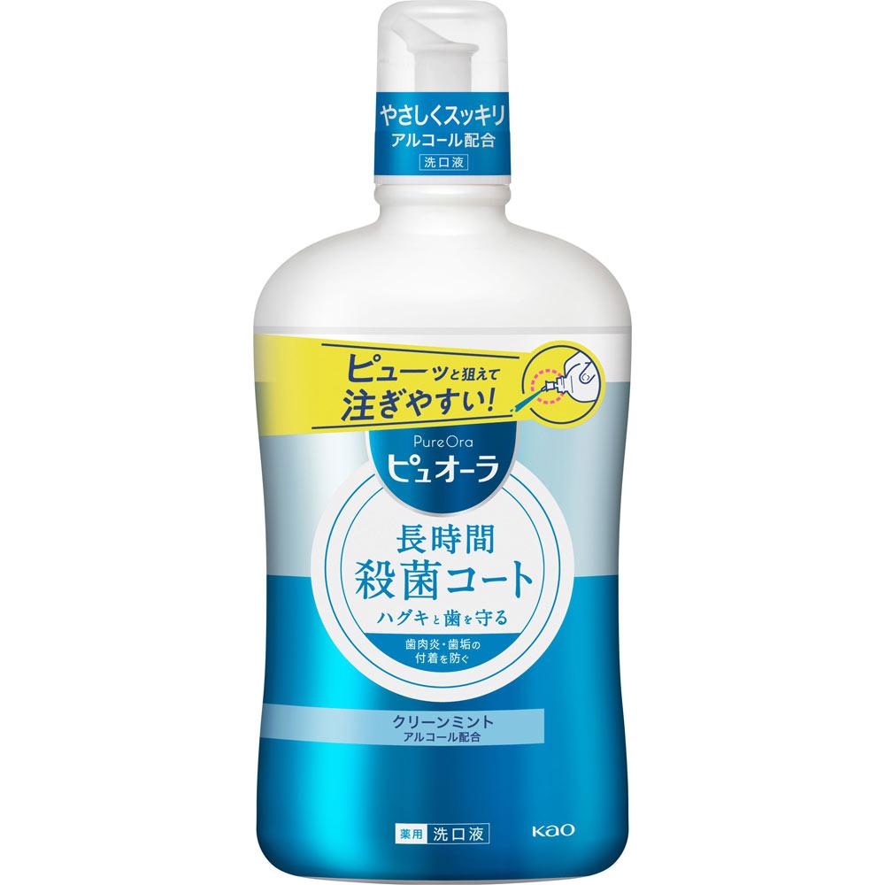 Kao Puora Medicated Mouthwash Clean Mint 850ml (Quasi-drug) Bad Breath Prevention Directions for use: - After brushing your teeth daily, place an appr