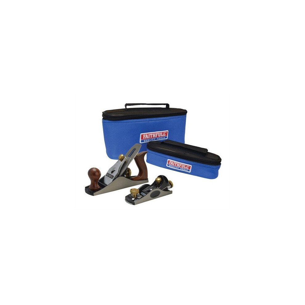 FAITHFULL Lot de 2 rabots en trousse