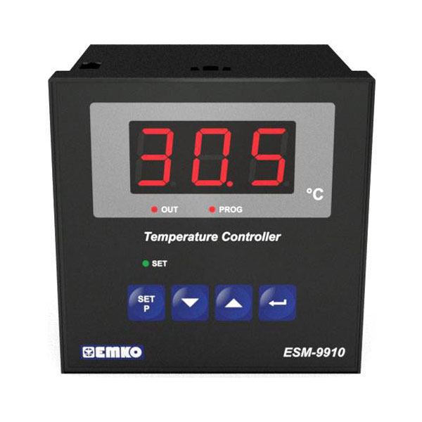 Emko ESM-9910 Temperature Controller Pt100 -50 to 400°C Relay 96x9...